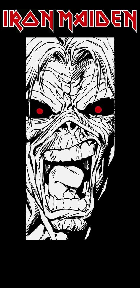 Metal Drawing Music, Ironmaiden Wallpaper, Heavy Metal Aesthetic Wallpaper, Metal Music Wallpapers, Heavy Metal Wallpaper, Iron Maiden Art, Heavy Metal Poster, Iron Maiden Poster, Eddie Iron Maiden