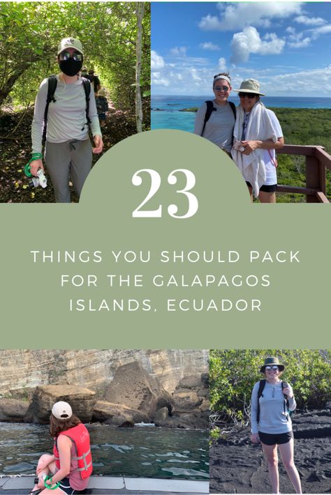 Things you should pack for the galapagos islands, Ecuador travel packing essentials, travel tips for the Galapagos Galapagos Islands Aesthetic, Islands Outfits, Islands Aesthetic, Galapagos Islands Travel, Travel Packing Essentials, Latin America Travel, Ecuador Travel, Travel Packing List, Island Outfit