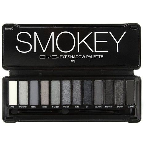 Smokey Eyeshadow Palette, Grey Eyeshadow, Eye Makeup Eyeshadow, Smokey Eyeshadow, Color Eyeshadow, Asian Eyes, Goth Makeup, Dark Style, Smokey Eyes