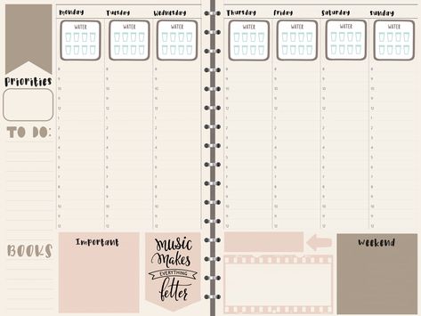 Planner Ideas 2023, Zinnia Planner, English Planner, Monday Tuesday Wednesday Thursday Friday, Calendar Notes, Note Template, Cash Stuffing, Blank Journal, Free Planner