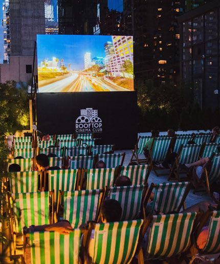 Rooftop Cinema Club To Host Shatterbox Anthology Screening +#refinery29 Rooftop Cinema Club, Rooftop Cinema, Film Screening, Outdoor Cinema, Movie Theatre, Kenny Chesney, Event Inspiration, October 25, Movie Theater