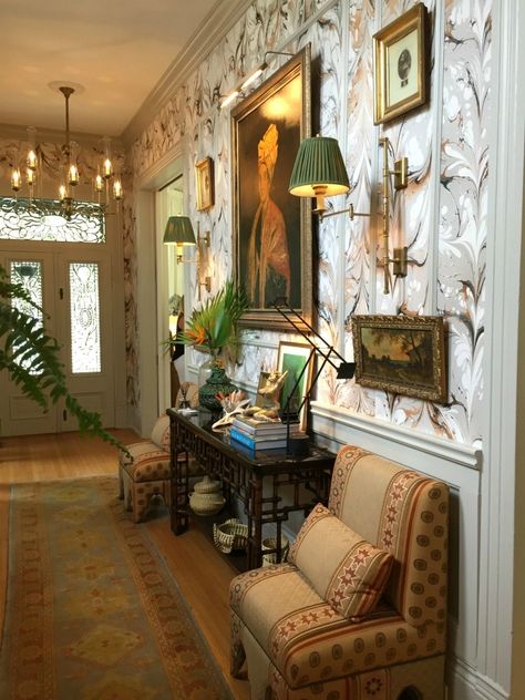 New Orleans Interior Design, James Farmer, New Orleans Decor, Savannah Style, Traditional Eclectic, New Orleans Homes, Atlanta Homes, Traditional Home, Entry Hall