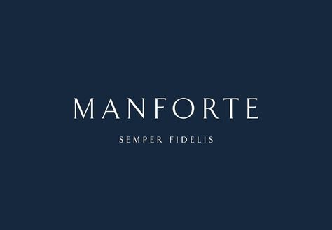 Manforte | Branding / Identity / Design Branding Identity Design, Property Branding, High End Brands, Brand Icon, Visual Branding, Branding Identity, Business Advertising Design, Typography Logo, Brand Identity Design