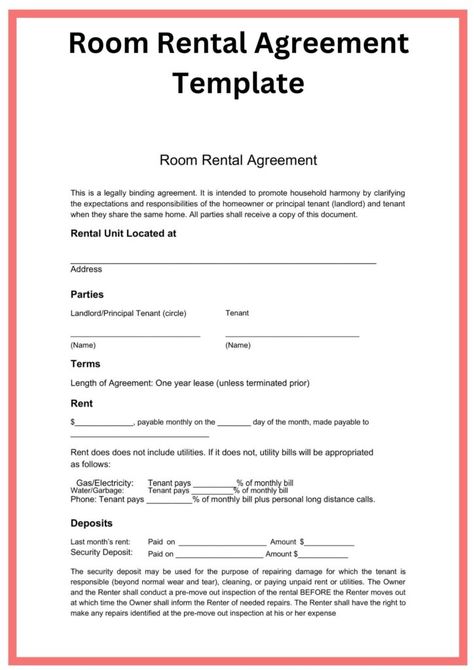 Apartment Documents, Lease Agreement Free Printable, Room Rental Agreement, Real Estate Exam, Kids Budget, Estate Planning Checklist, Flex Banner Design, Flex Banner, Doll Template