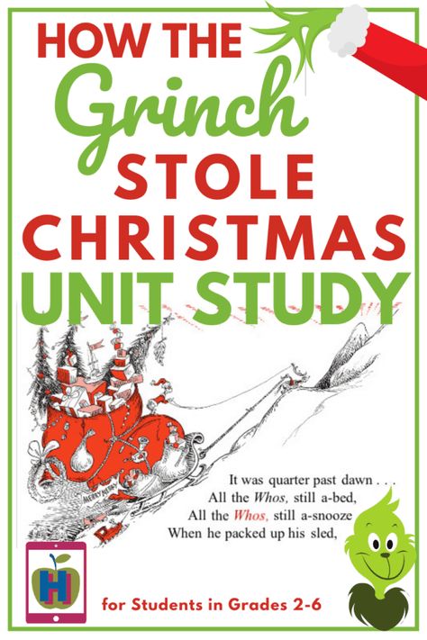 Christmas Homeschool Ideas, Homeschool Christmas Ideas, Winter Homeschool Ideas, Christmas Lesson Plans Elementary, The Grinch Activities, Christmas Social Studies Activities, Christmas School Homeschool, Grinch Activities Kindergarten, Homeschool Cupboard