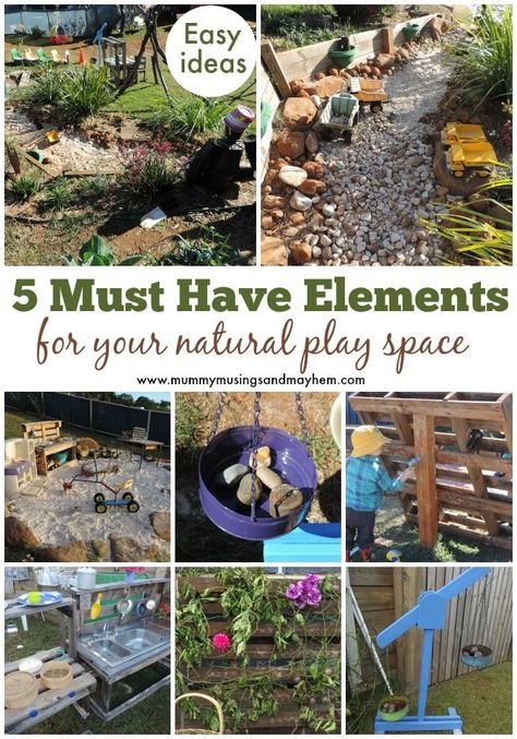 Natural Outdoor Play, Cement Backyard, Landscaping Natural, Natural Play Spaces, Gravel Pit, Outdoor Play Space, Space For Kids, Outdoor Learning Spaces, Play Area Backyard