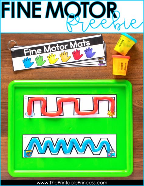 Free Fine Motor Activities | The Printable Princess | Bloglovin’ Kindergarten Play Dough Activities, Play Dough Center Ideas, Playdoh Fine Motor Activities, Play Dough Activities Kindergarten, Free Fine Motor Activities, Play Dough Activities, Play Doh Activities, Mini Erasers, Preschool Fine Motor Activities