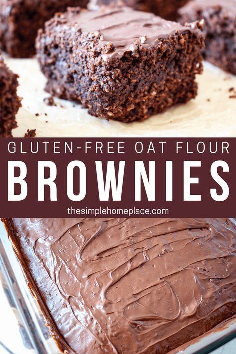 Desserts With Oat Flour, Oat Flour Brownies Healthy, Oat Flour Cupcakes, Oat Flour Dessert Recipes, Oat Flour Desserts, Desserts With Oats, Oat Flour Brownies, Aip Dinners, Herbal Kitchen