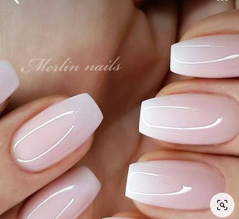 Ballerina Nails Designs, Ombre Nail Art Designs, Ombre Nail Designs, Nail Art Ombre, Ballerina Nails, Neutral Nails, Bridal Nails, Chic Nails, Manicure E Pedicure