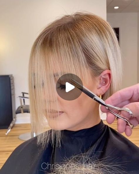 Fringe On Straight Hair, Big Fringe Hairstyles, Short Bob With Fringe Over 50, Fringed Bob Haircut, Growing Out Fringe Hairstyles, Choppy Bangstyle Hair Medium, How To Style A Fringe, Long Bob Hairstyles With Fringe, Bangs For Fine Straight Hair