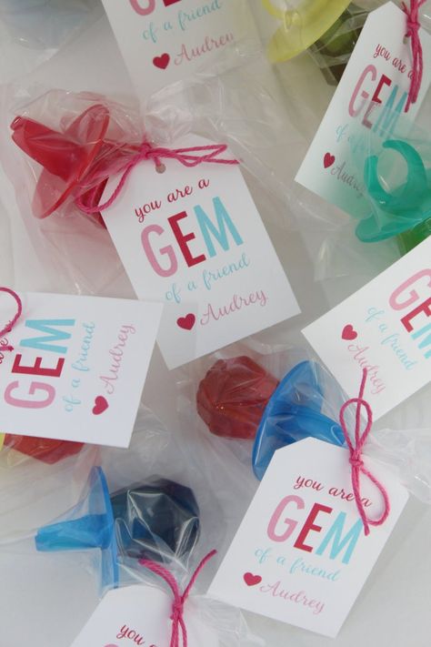 You Are A Gem Valentine Free Printable, Toddler Class Valentine Ideas, Kindergarten Valentines Gifts, Daycare Valentines Ideas Toddlers, Valentines For Older Kids, Valentine’s Day Classroom Gifts, Valentines Day Gifts For Students, Middle School Valentines, Valentines Class Treats