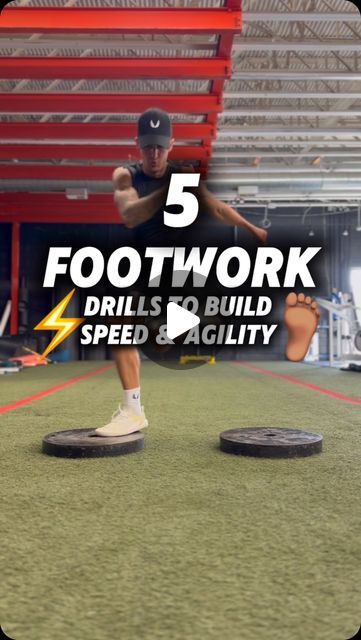 Brad Becca | Fitness Coach on Instagram: "⚡️5 Footwork Drills To Build Speed & Agility!🦶🏽  👥 Follow BradJBecca 📲 Share | Save | Tag a Friend  Ready to level up your game?! Here are 5 drills to supercharge your footwork for next level speed & agility! 💪🏽  ♾️ @asrv  👟 @vivobarefoot - Motus Strength - code Bjbec   #footwork #plyometrics #speedandagility #fitness #athlete" Footwork Drills, Softball Agility Drills, Speed And Agility Workout Training, Speed And Agility Workout, Speed Agility Workout, Agility Workouts Speed Training Soccer Players, Speed Agility Quickness Drills, Agility Workouts, Running Drills