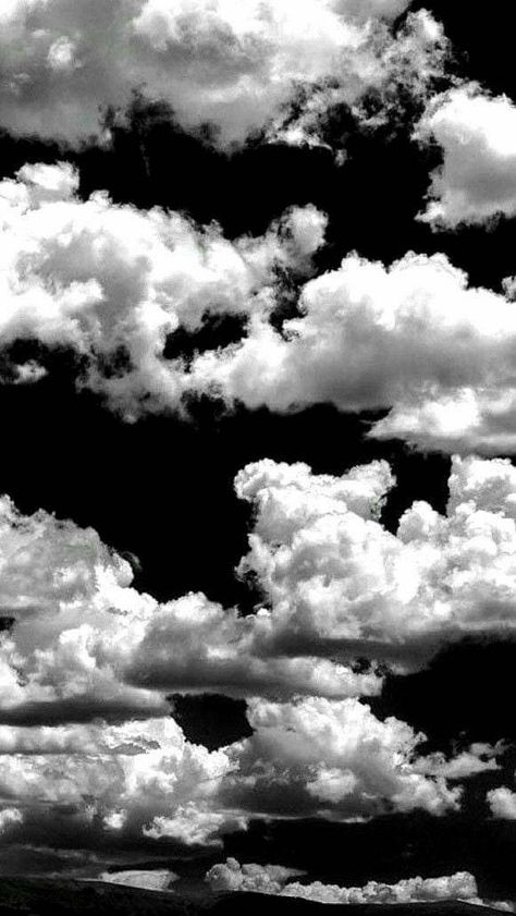 Black And White Clouds Wallpaper, Black And White Sky Aesthetic, Medium Widget, Black Wallpapers Tumblr, Clouds Wallpaper Iphone, Space Phone Wallpaper, Black Wallpaper Iphone Dark, Black Clouds, Black Sky