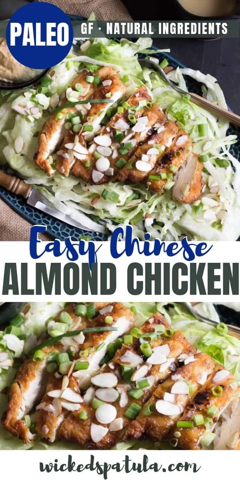 Almond Chicken Chinese Recipe, Chinese Almond Chicken, Almond Boneless Chicken Recipe, Almond Boneless Chicken, Easy Paleo Chicken, Easy Paleo Dinner Recipes, Low Carb Paleo Recipes, Chicken Chinese, Gluten Free Chicken Recipes