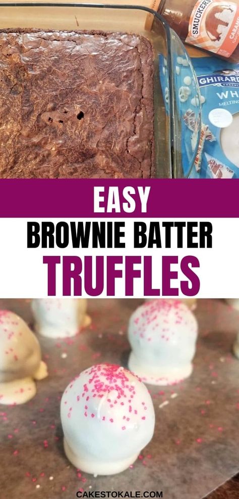 Brownie Cake Pops, Lactation Recipes Smoothie, Brownie Balls, Truffles Chocolate, Cake Ball Recipes, Easy Brownie, Brownie Truffles, Easy Truffles, Brownie Pops