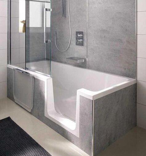 Bathtub Steps Ideas, Walkin Tub And Shower Combo, Shallow Tub Shower Combo, Walkin Shower With Bathtub, Replace Tub With Walk In Shower Ideas, Walk In Tub Shower Combo, Jet Tub Shower Combo, Walk In Tub Shower, Soaking Tub Shower Combo