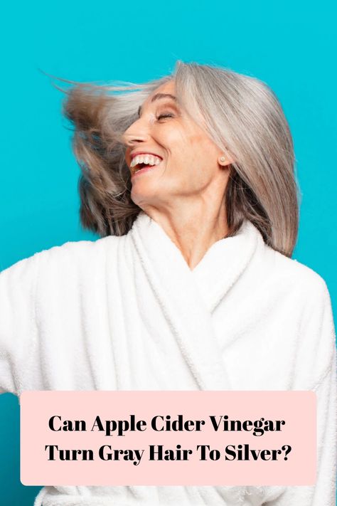 Discover the answer to the question: Can Apple Cider Vinegar Turn Gray Hair To Silver? Learn how ACV rinse can solve gray hair problems and bring new life to your hair. Grey Hair Problem, Diy Apple Cider, Acv Rinse, Hair Myth, Vinegar Rinse, Canned Apples, Apple Cider Benefits, Silver Grey Hair, How To Lighten Hair