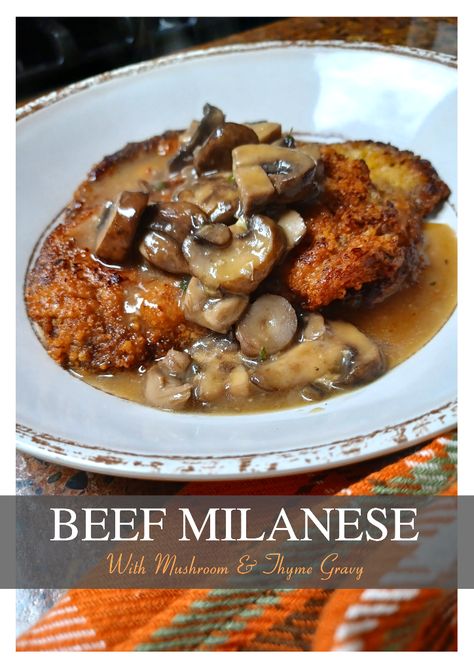 Milanese Steak Recipes, Beef Milanese Recipes, Beef Cutlet Recipes, Beef Milanesa Recipe, Beef Round Steak Recipes, Mexican Crockpot, Beef Cutlets, Beef Round Steak, Round Steak Recipes