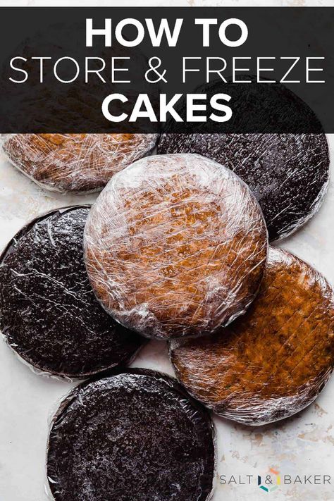 Knowing how to store and freeze cakes can be a huge game changer when it comes to preparing delicious cakes ahead of time for parties or events. Freezing Cakes, Freeze Cake, Easy Mini Cake, No Bake Chocolate Cake, Cake Preparation, Cake In A Can, Cake Storage, Store Bought Cake, Frozen Chocolate