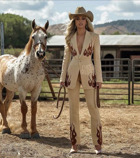 W Magazine Photoshoot, Beyonce Photoshoot, Cowgirl Photoshoot, Foto Cowgirl, Outfit Elegantes, Beyonce Outfits, Modern Cowgirl, Black Cowgirl, Magazine Photoshoot