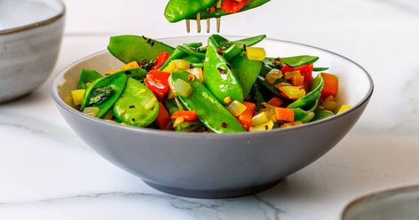 Try a fresh approach with this new Snow Peas Recipe. Delightful change up from ordinary stir-fries with helpful tips on preparing and cooking snow peas. Cooking Snow Peas, Snow Peas Recipe, Peas Recipe, Pea Recipes, Snow Peas, Stir Fries, Helpful Tips, Peas, Helpful Hints