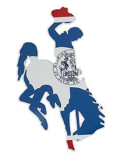 Wyoming Flag Bucking Horse Decal (SKU 137285881340) Wyoming Flag, Bucking Horse, Wyoming, University, Flag, Horses, Disney Characters, Fictional Characters, Quick Saves