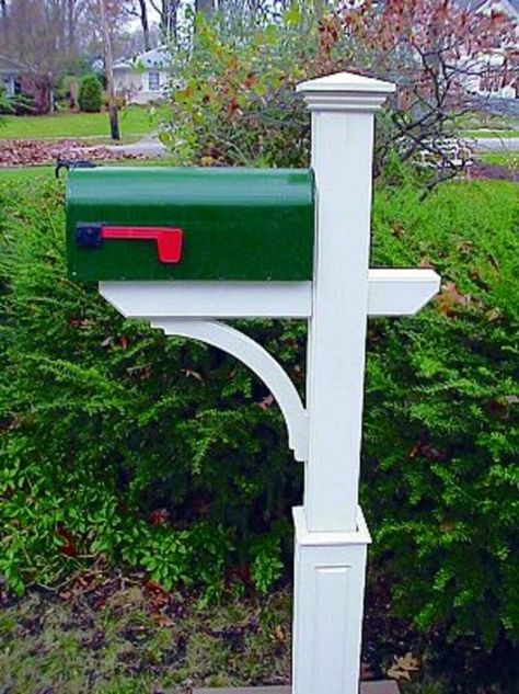 The New Englander with Fluted or Raised Panel Base Cedar Mailbox Post, Mailbox Stand, Address Decals, Custom Mailboxes, Clean Fonts, Post Boxes, Mailbox Address, Mailbox Post, Business Board