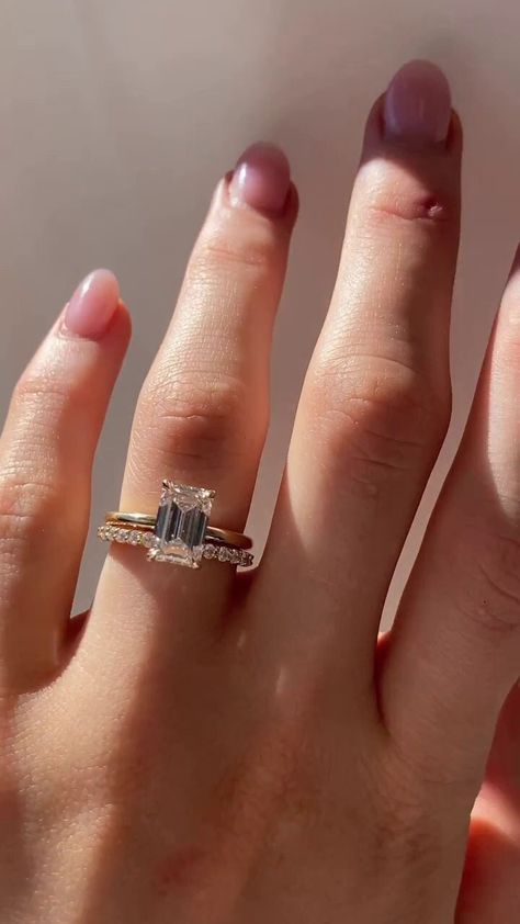 Engagement Ring Emerald Cut Moissanite Ring Unique Ring Gold Vintage Cluster Bridal Set Emerald Cut Wedding Ring 14k Moissanite Wedding Ring ✦Purpouse of Ring ✦ → Engagements 💍 💑 🎉 → Weddings ️𓍢ִ໋🌷͙֒ → Anniversaries  → Fashion accessories ✮.𖥔 ݁ ˖˚୨୧ → Religious significance † 🌷͙֒ 🕊️💍 → Cultural significance  → Achievements gifts 🎖️ → Symbolic gestures of love or commitment ᥫ᭡   Certainly, you can request a certificate for Moissanite and Lab Grown Diamond, which verifies its authenticity and quality, similar to diamond certificates. The stones in jewelry are 100% hand-crafted it is cut and polished by our experienced craftsman.  Moissanite/Lab Grown Diamond is the diamond's best alternative.   ✦ Please allow us 1-2 weeks processing time as it is customized only for you.✦  Descript Wedding Ring Gold Set, Wedding Band With Emerald Cut Engagement, Emerald Gold Wedding Rings, Wedding Ring Emerald Cut Gold, Emerald Cut Engagement Ring Unique Band, Emerald Cut Engagement Ring Silver Band, Band For Emerald Cut Ring, 3 Ct Emerald Engagement Ring, Emerald Moissanite Engagement Ring