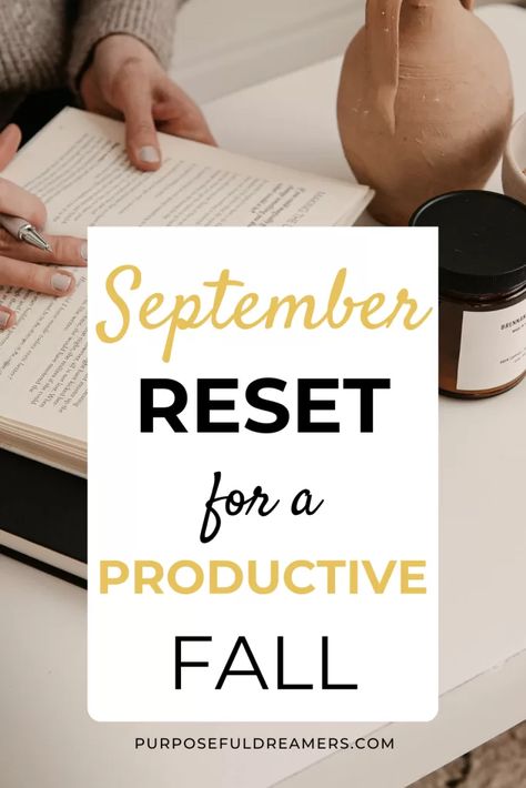 September Reset Routine, Fall Reset Routine, September Reset, Fall Reset, Fall Blog Post Ideas, Simple Cat Makeup, Journal Questions, Fall Things, Productive Things To Do