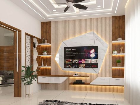 House Interior Design tips by Trivandrum's Best Interior Designers Rustic Tv Wall, Designs For Apartments, Cupboard Ideas, Diy Furniture Building, Crockery Unit, House Wall Design, Tv Unit Interior Design, Wall Tv Unit Design, Modern Cupboard Design