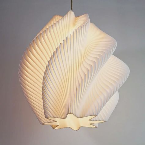 #3d print #fibergrass #white #parametricarchitecture #parametricdesign Geometric Lighting, Art Deco Sculpture, White Lamp Shade, White Pendant Light, Modern Art Deco, Contemporary Modern Art, Led Light Bulbs, Modern Ceiling Light, Light White