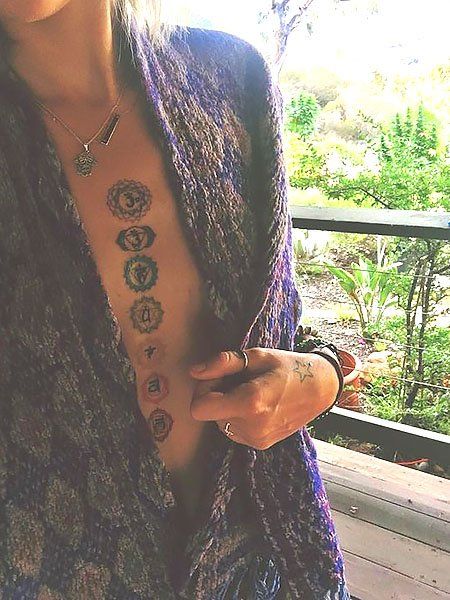 Om Chakra Tattoo, Small Spiritual Tattoos, Best Chest Tattoos, Om Tattoo Design, Chakra Tattoo, Small Chest Tattoos, The Trend Spotter, Dandelion Tattoo, Dragon Tattoo For Women