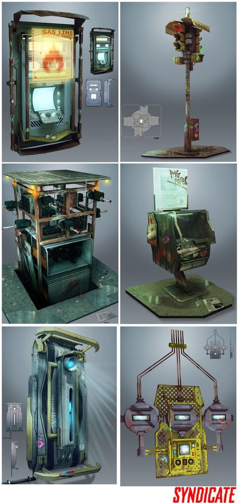 Great Cyberpunk - Anime City concepts for Lego! Industrial Environment, Scifi Environment, Sci Fi Props, Spaceship Interior, Props Concept, Environment Props, 3d Environment, Sci Fi Design, Sci Fi Environment