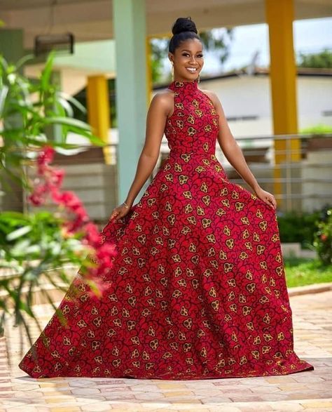 This is not my picture Halter Neck Dresses, Turtle Neck Sleeveless, Kitenge Designs, Ankara Maxi Dress, African Maxi Dresses, Halter Neck Maxi Dress, Maxi Dress For Women, Prom Dresses Gowns, African Traditional Dresses