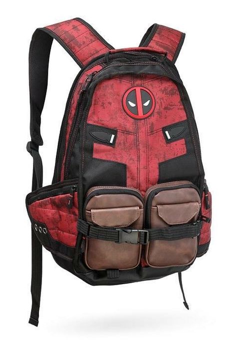 Deadpool Backpack, Deadpool And Spiderman, Sonic Birthday, Marvel Clothes, Dead Pool, Cartoon Backpack, Backpack Gift, Think Geek, Marvel Deadpool