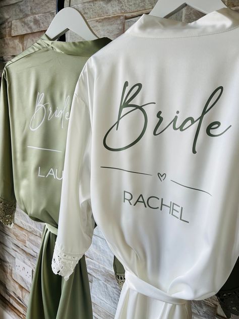 Personalised Bridesmaid Robes Bride Satin Robe Bridesmaid PJS Bridesmaid Dressing Gown Satin Robe Bridal Robes Maid of Honour - Etsy Bridesmaid Proposal Bag, Bridesmaid Hanger, Bridesmaid Robe Personalized, Satin Bridesmaids Robes, Bridesmaid Hangers, Bridesmaid Satin, Bridesmaid Pjs, Luxury Robes, Bridesmaid Dressing Gowns