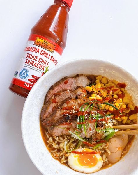 Spicy Pork Belly Ramen Recipe | The Feedfeed Spicy Pork Belly Ramen, Pork Belly Ramen Recipe, Pork Belly Marinade, Spicy Pork Belly, Pork Belly Ramen, Ramen Ingredients, Ramen Recipe, Marinated Pork, Spicy Pork