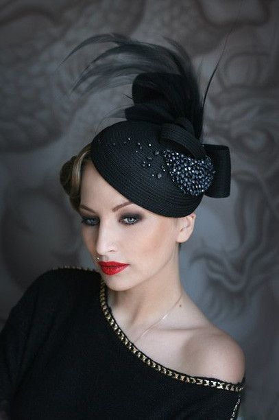 Wedding and evening hats by Anna Mikhaylova | A hat is not l… | Flickr Evening Hat, Fascinator Hats Diy, Black Fascinator, Women Hats Fashion, African Fashion Women Clothing, Diy Hat, Fancy Hats, African Fashion Women, Fascinator Hats