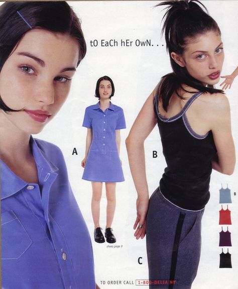 I Heart the Nineties: Delia's Catalog - Fall 1996 90s Delias Catalog, 90s Fashion Catalog, 90s Teen Fashion, 90s 2000s Fashion, Early 2000s Fashion, 90s Fashion Outfits, Foto Art, Fashion Catalogue, Moda Vintage