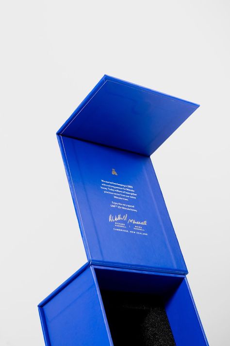 Haddrell's of Cambridge on Packaging of the World - Creative Package Design Gallery Honey Packaging, Beer Cake, Qur'an Photography, Packaging Manufacturers, Blue Foil, Spot Uv, Premium Packaging, Eco Friendly Paper, Display Board