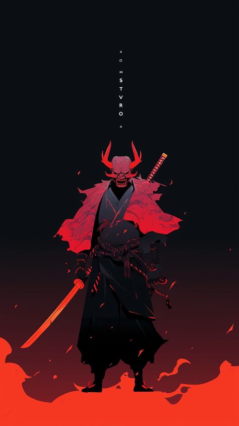 Oni Mask Artwork, Oni Ninja, Oni Warrior, Street Samurai, Ninja Japan, Oni Art, Cool Characters, Samurai Concept, Japanese Ninja