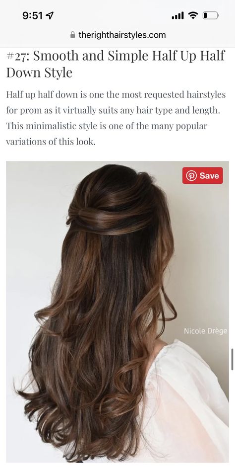 Bridesmaid Hairstyles Loose Curls, Long Brunette Bridesmaid Hair, Bride Hairstyles Half Up Half Down Brunette, Half Up Half Down Bridesmaid Hair Brunette, Long Brown Wedding Hair, Soft Waves Bridesmaid Hair, Brunette Bridal Hair Down, Bridesmaid Hair Brown, Asian Half Up Half Down Hair