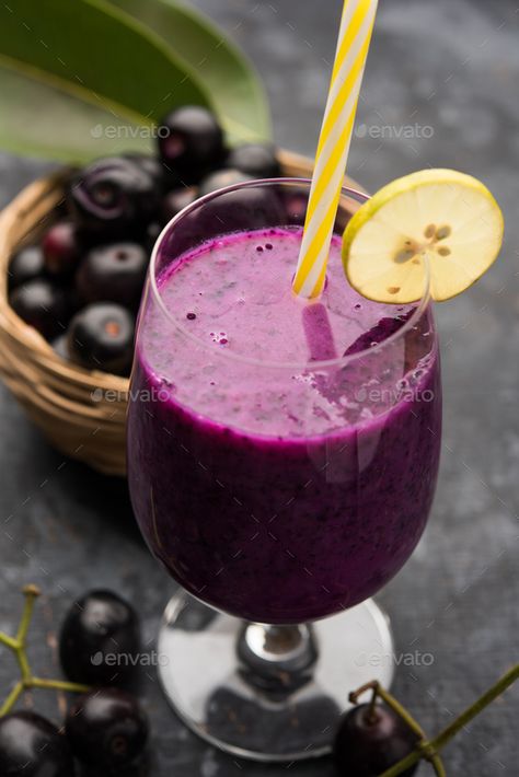 Dsc 1476 by stockimagefactory. Juice of jamun fruit in a glass also called as java plum, jambolan plum, jambhul, syzygium cumini #Sponsored #jamun, #fruit, #glass, #Juice Jamun Fruit, Plum Juice, Strawberry Wine, Fruit Wine, Filipino Dishes, Fruit Photography, Juice Recipes, Exotic Fruit, Filipino Recipes