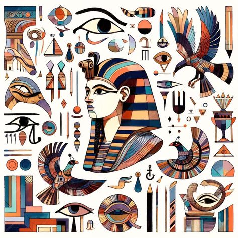 Premium Photo | Treasures of Tut A Geometric Celebration of Egyptian How To Draw Egyptian Art, Egyptian Geometry, Ancient Egypt Art Design, Egyptian Art Design, Culture Fair, Deadbeat Moms, Egypt Design, Egyptian Pattern, Egyptian Motifs