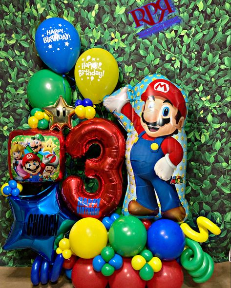 Super Marios Bouquet Super Mario Birthday Balloons, Mario Bros Balloon Bouquet, Mario Bro Decorations, Super Mario Balloon Decorations, Super Mario Balloon Bouquet, Mario Balloon Bouquet, Super Mario Bros Balloon Garland, Mario Birthday Balloons, Super Mario Balloons