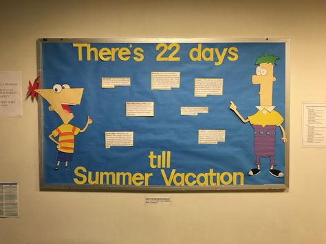 Phineas and Ferb Bulletin Board Phineas And Ferb Door Decs, Phineas And Ferb Bulletin Board, Disney Ra Bulletin Boards, Resident Advisor Ideas, Ra Themes Floors, Ra Board Ideas, Disney Bulletin Boards, Residence Life Bulletin Boards, April Bulletin Boards