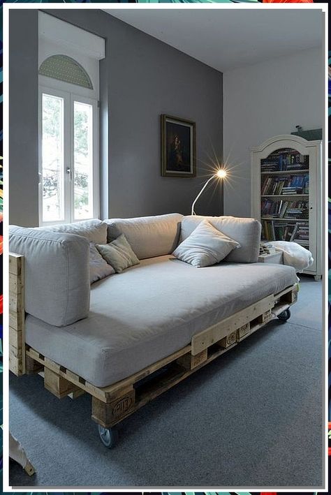 Looking to revamp your living space? Check out these 6 genius pallet couch ideas that will transform your home. From rustic to modern designs, these pallet couches are not only stylish but also budget-friendly. Get inspired and create a cozy and unique seating area with the help of pallets. Upgrade your living room with these DIY projects today! Homemade Couch, Wooden Pallet Crafts, Stickley Furniture, Couch Ideas, Sherrill Furniture, Diy Pallet Sofa, High Quality Sofas, Pallet Couch, Wooden Pallet Furniture