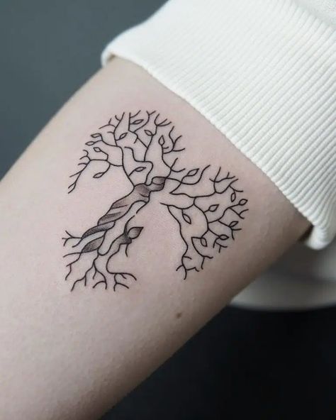 19 Tattoo Ideas To Celebrate Motherhood Mom Tattoos Forearm, Mandala Motherhood Tattoo, Tree Of Life Mother Tattoo, Tattoo For Motherhood, Adoptive Mom Tattoo, Mom And Kids Tattoo Ideas, Parents Tattoo Ideas Honoring, Mom Son Tattoo Ideas, Parent Tattoos For Daughters