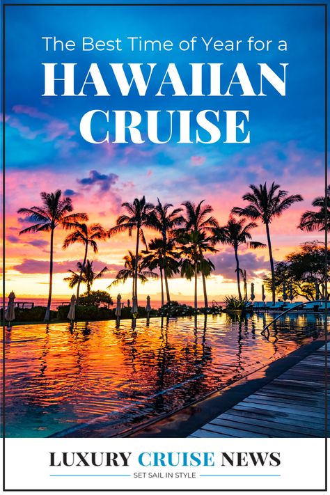 A cruise to Hawaii could be just what you need to make the most of vacation time and enjoy some new experiences. If you’re ready to pack your bags for a tropical adventure, just make sure you’re picking the right time of year to head off on your voyage to the islands. Even though Hawaii’s climate stays the same year round, there are a few times a year that are worth planning your trip around. - Luxury Cruise News #hawaiiancruise #cruisetips #luxurycruise Cruise To Hawaii, Hawaiian Cruise, Where Is Bora Bora, Hawaiian Cruises, Tropical Adventure, Fiji Travel, Cruise Planning, Hawaii Honeymoon, Hawaiian Vacation