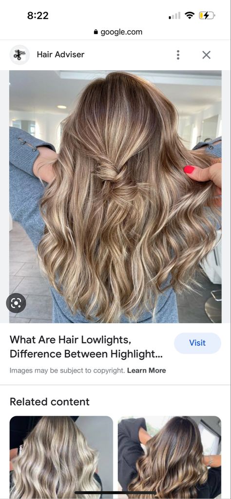 High And Low Lights Hair, Hair Blonde Balayage, High And Low Lights, Blonde Balayage Highlights, Highlights And Lowlights, Low Lights Hair, Brown Blonde Hair, Hair Blonde, Balayage Highlights